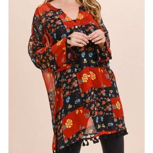 All In Button Up & Down Kimono Top
